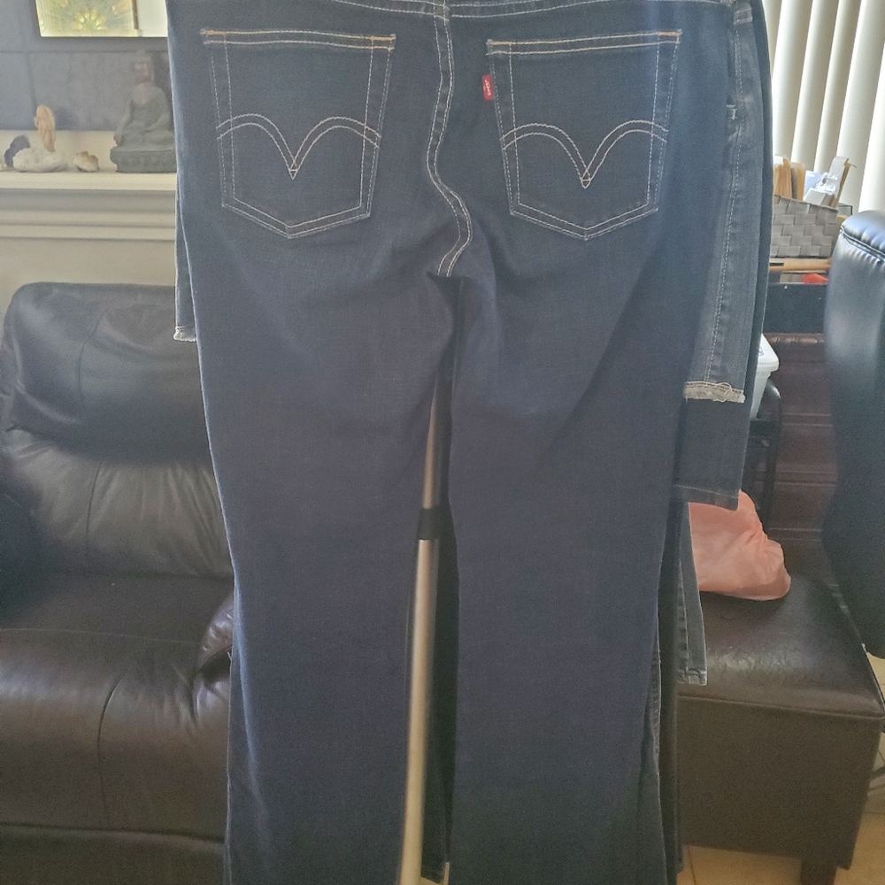 Levis stretch denim flare leg size 8